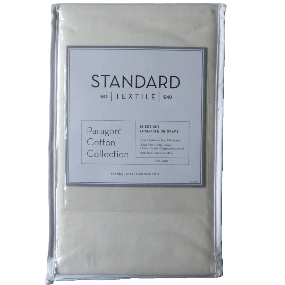 Paragon California King Sheet Set Beige Cream - Picture 2 of 4
